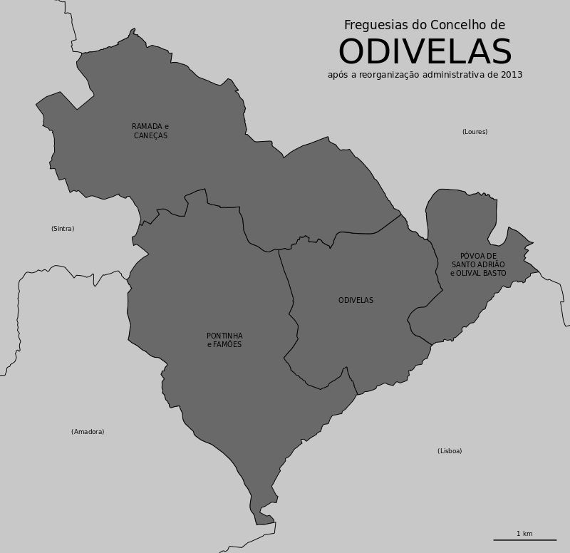 Mapa de Odivelas